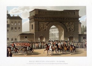 Gli Alleati entrano a Parigi il 31 marzo 1814 (Russia Alessandro I, l