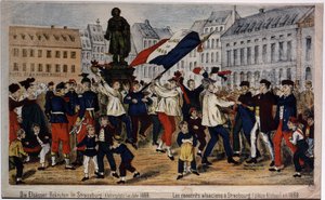 Coscritti alsaziani, Place Kleber a Strasburgo da Unknown artist