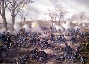 Guerra Civile Americana (1861 - 1865): Prima Battaglia di Fort Donelson (Tennessee) 16 febbraio