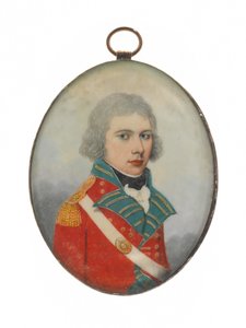 Un ufficiale del 36º Reggimento (Herefordshire), possibilmente Alfiere William Tunstall da Unknown artist