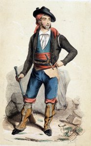 Contrabbandiere andaluso (costume) da Unknown artist