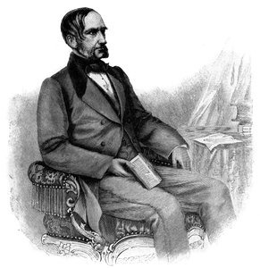 Anton von Schmerling, politico austriaco - incisione - Ritratto di Anton von Schmerling (1805-1893), avvocato e politico austriaco