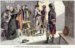 Appello dei detenuti durante il Terrore (1793-1794) da Unknown artist