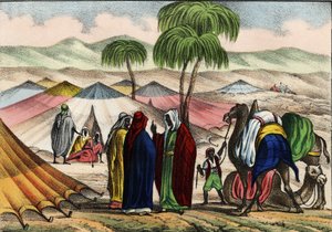 Carovana araba in Algeria da Unknown artist