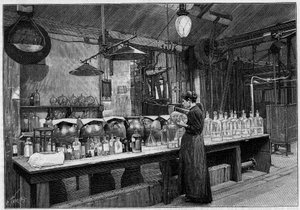 Arte della fotografia: fabbricazione di lastre fotografiche presso M. Lumière, a Lione: preparazione dell