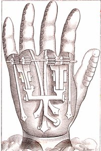 Protesi della mano artificiale del chirurgo anatomista francese Ambroise Paré da Unknown artist