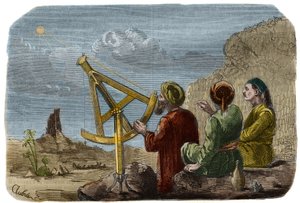 Astronomia: scienziati arabi che misurano l