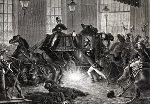 Attentato di Felice Orsini contro Napoleone III il 01/01/1858 - in "L