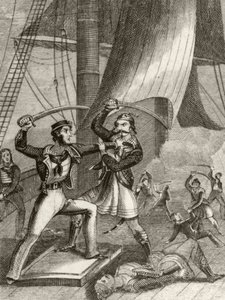 Attacco dei pirati da Unknown artist