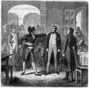Tentata insurrezione della città di Tolone: arresto del carbonaro Armand Valle, ex capitano degli eserciti napoleonici nel 1822 da Unknown artist