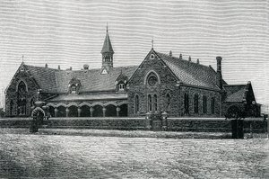 Australia: Una scuola pubblica di Adelaide, c.1885 (incisione)