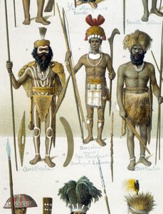Indigeni australiani in abito di stato da Unknown artist