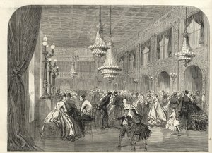 Baden Baden (Baden-Baden), Germania - Interno della Sala delle Conversazioni - 1867