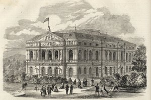 Baden Baden (Baden-Baden), Germania - Il Teatro di Baden - 1867 da Unknown artist