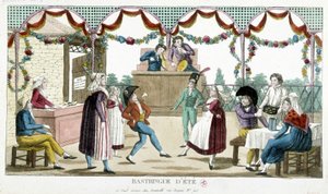 Ballo: bastringue estivo, n.d., fine XVIII secolo da Unknown artist