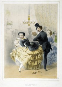 Ballo: Valentino, circa 1860 da Unknown artist