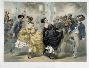 Ballo alla Closerie des Lilas, circa 1860 da Unknown artist