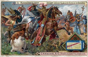 Invasioni barbariche - Storia di Ekkehard IV di San Gallo o Eckhard, Eckhart (980-1057) erudito e poeta latino. Battaglia degli Unni. Una singolare battaglia tra Ellak e l