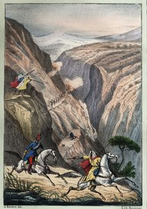 Battaglia alla Teniah di Mouzaïa, al Passo del Monte Atlante tra truppe francesi e resistenza araba da Unknown artist
