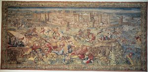 Battaglia di Pavia. Arazzo. XVII secolo. Museo di Capodimonte, Napoli da Unknown artist