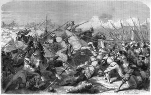 Battaglia di Ravenna (Italia), morte di Gaston di Foix duca di Nemours (1489-1512) l