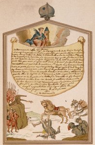 Scena di battaglia con cannone nel Medioevo - ex-voto Santa Barbara da Unknown artist