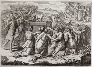Bibbia di Royaumont, Antico Testamento: Adorazione del Vitello d