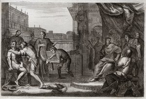 Bibbia di Royaumont, Antico Testamento: Ambasciatori di Davide. Davide inviò Joab contro gli Ammoniti per vendicarsi dell
