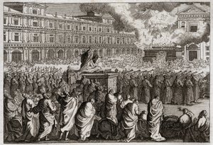 Bibbia di Royaumont, Antico Testamento: La dedicazione del Tempio. Salomone riunisce tutto il suo popolo per celebrare con più solennità la dedicazione del suo Tempio. Illustrazione del 1811 da Unknown artist