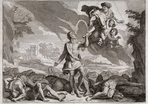 Bibbia di Royaumont, Antico Testamento: La sconfitta dei Filistei. Sansone uccide mille Filistei con una mascella d