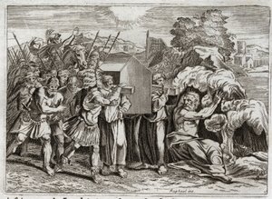 Bibbia di Royaumont, Antico Testamento: Passaggio del Giordano. Illustrazione del 1811