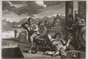 Bibbia di Royaumont, Antico Testamento: Punizione di Eli. Illustrazione del 1811 da Unknown artist