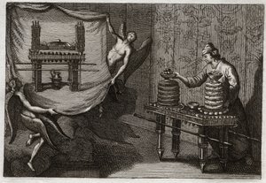 Bibbia di Royaumont, Antico Testamento: La tavola dei pani di proposizione nel Tabernacolo. Illustrazione del 1811 da Unknown artist