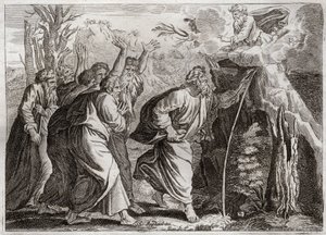 Bibbia di Royaumont, Antico Testamento: Acqua dalla Roccia. Mosè fa uscire l