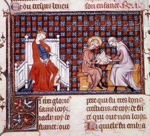 Blanche di Castiglia, Regina di Francia (1188-1252), dirige l