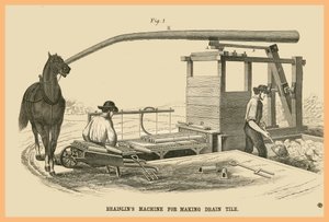 Macchina Braislins per la produzione di piastrelle di drenaggio da Unknown Artist