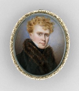 Spilla con ritratto di un uomo, c.1840 da Unknown artist