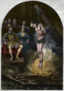 Camera ardente (tribunale) sotto il re Enrico II (1519-1559) alla presenza di Caterina de