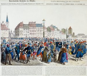 Capitolazione di Strasburgo e partenza della guarnigione francese, 28 settembre 1870 da Unknown artist