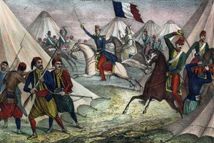 Cattura della Smala di Abd-el-Kader in Algeria il 16 maggio 1843 da parte del Duca d