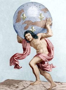 Caricatura di Colbert come Atlante (incisione)