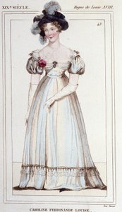 Carolina Ferdinanda Luisa di Napoli, Duchessa di Berry. Moglie del Duca di Berry da Unknown artist