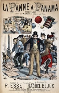 Canzone caricaturale "La Panne a Panama", vista del giorno creata da Monsy al Casino de Paris, testi di R. Esse e musica di Rachel Block