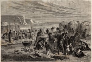 Cauda-yoli, la festa religiosa annuale dei Turcomanni, per pregare la protezione di Dio per la famiglia e il bestiame, organizzata da una famiglia, che per l