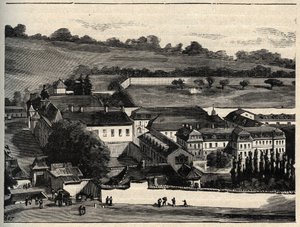 Casa Centrale di Clairvaux (prigione di Clairvaux) - Champagne-Ardenne - incisione in 