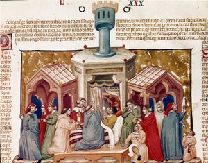 Cerimonia del viatico a un morente (miniatura) da Unknown artist