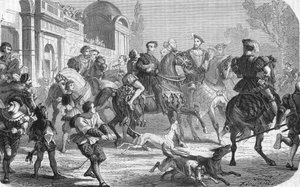 Carlo V (1500-1558) alla corte di Francesco I (1494-1547) da Unknown artist