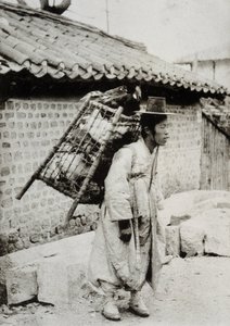 Mercante di polli, Corea, fine XIX secolo