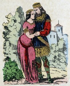 Childerico I, re dei Franchi Salii (436-481) incontrò Basin di Turingia (moglie del re di Turingia) durante il suo esilio. Clodoveo nacque dal loro matrimonio da Unknown artist