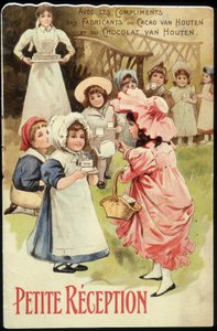 Gusto dei bambini - cromolitografia. Van Houten, fine XIX secolo